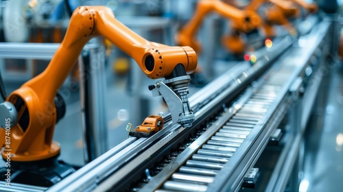 Industrial robotics in action, enhancing manufacturing innovation and efficiency