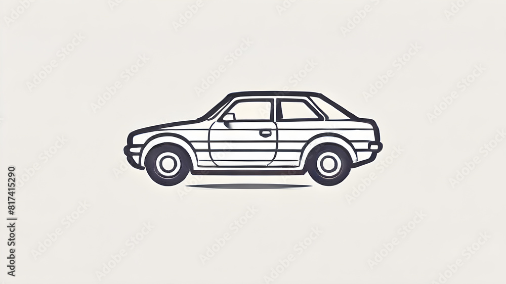 car logo symbol icon emblem, Generative AI car logo symbol icon emblem, Generative AI