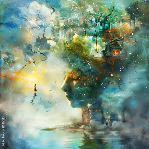 Earth s Spirit. Magical realism in a painterly conceptual way