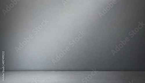 グレーの部屋。奥行きのある灰色の壁の空間。無地素材。レイアウト。gray room. A space with deep gray walls. Plain material. layout.