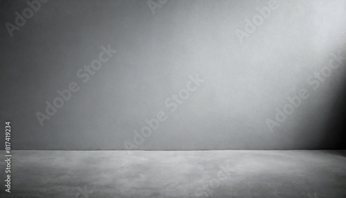 グレーの部屋。奥行きのある灰色の壁の空間。無地素材。レイアウト。gray room. A space with deep gray walls. Plain material. layout.