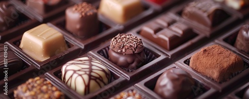 An assortment of pralines. ...
