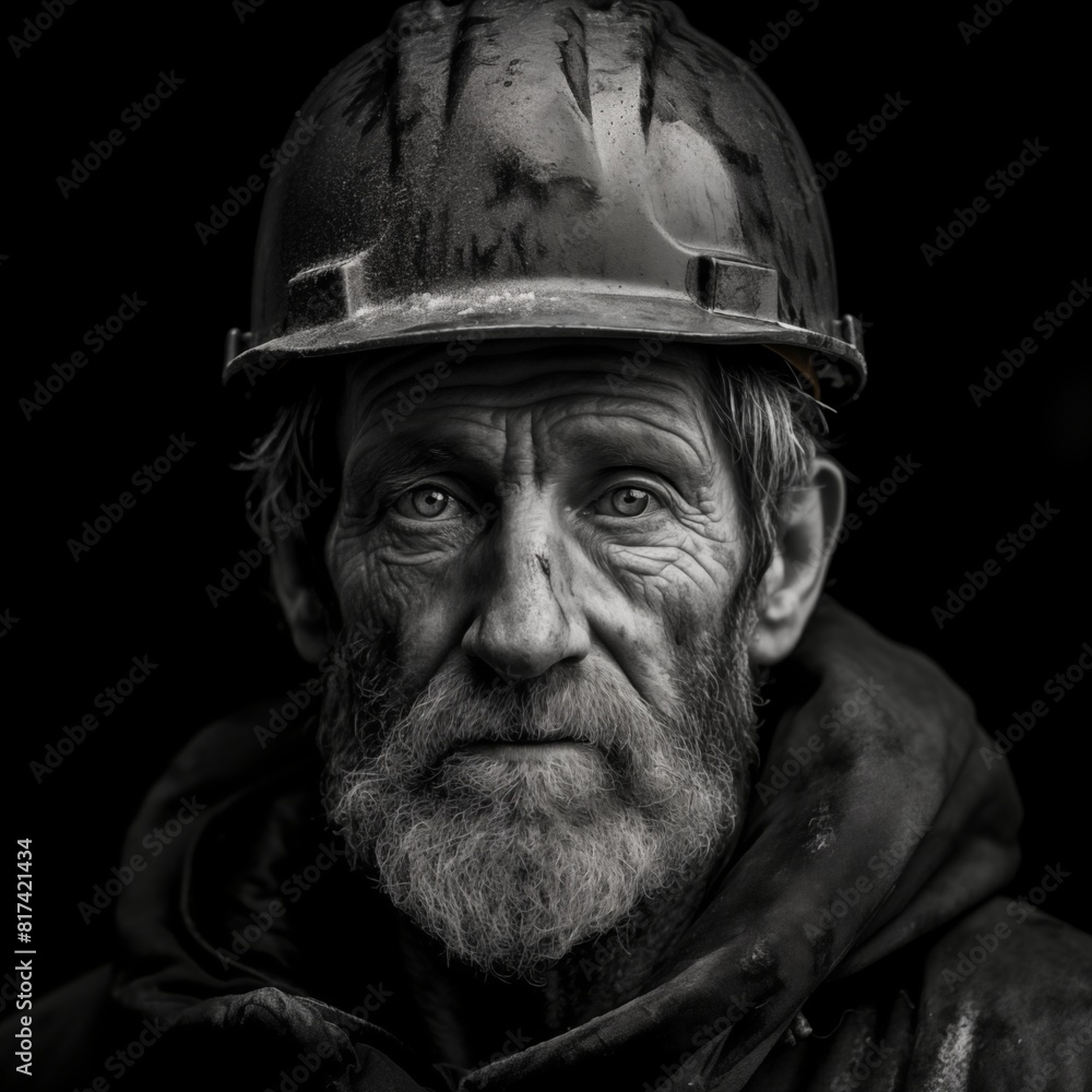 Mine worker face Mine worker face