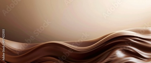 Abstract Background World Chocolate Day, Chocolate Wave Textures, World Chocolate Day Background