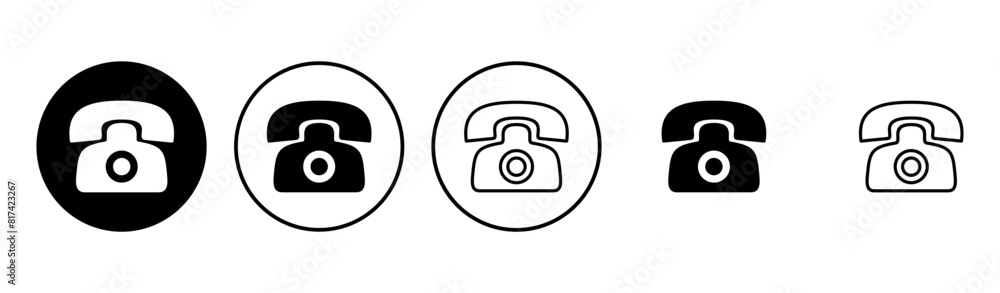 Telephone icon set. phone icon vector. Telephone icon set. phone icon vector.