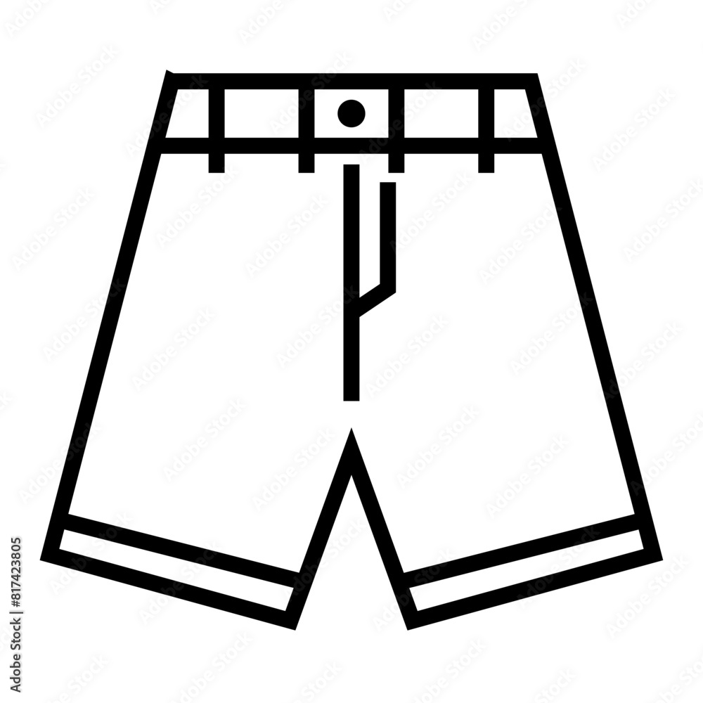 Short Pants icon Outline Style Vector Doodle Short Pants icon Outline Style Vector Doodle