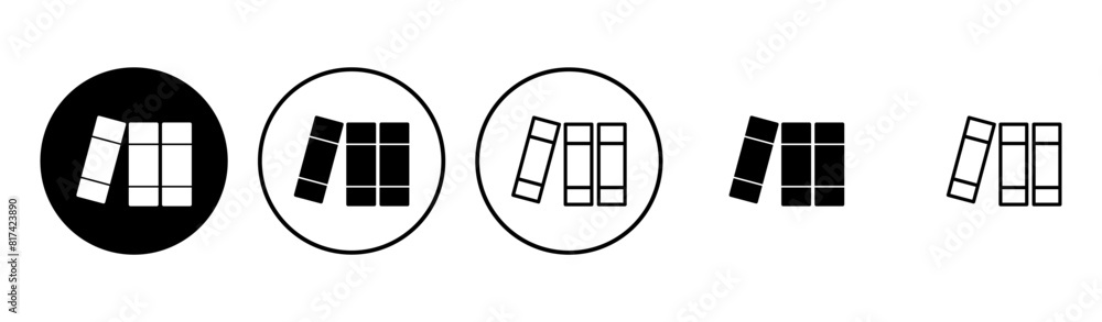 Library icon set. education icon vector Library icon set. education icon vector