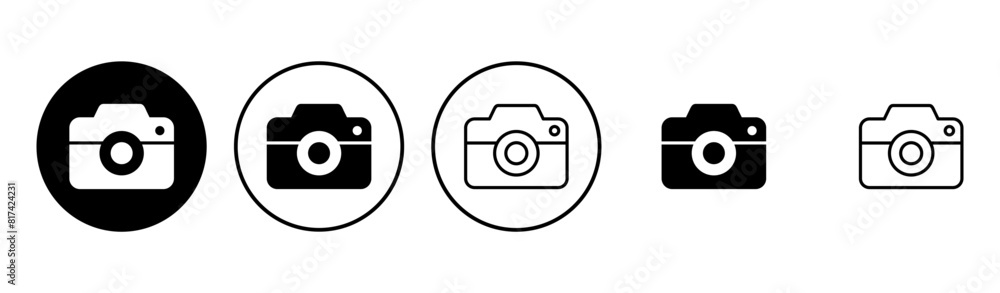 Camera icon set. photo camera icon. camera photography icon. Camera icon set. photo camera icon. camera photography icon.