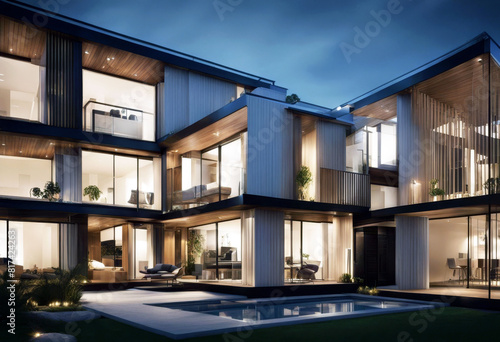 'architecture modern houses modular house home row building exterior residential town luxury construction housing hotel hostel village institute nature technology student room'