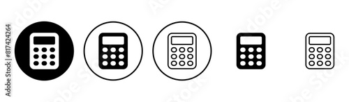 Calculator icon set. Accounting calculator icon. calculator vector