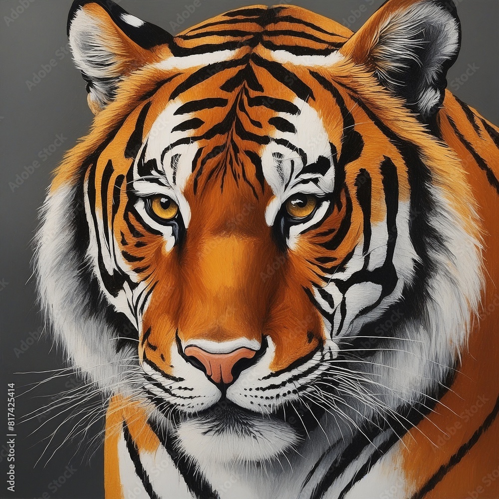 portrait of a tiger portrait of a tiger