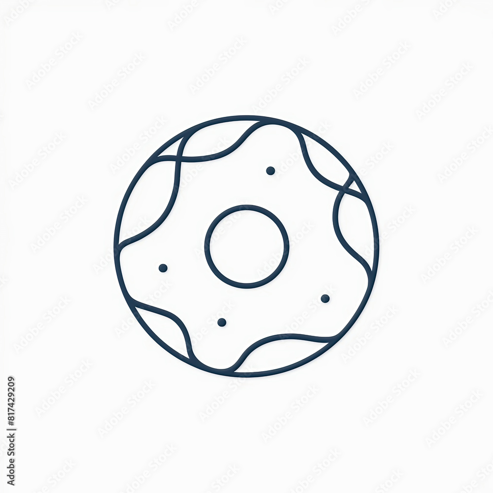 2d Donut graphic design digital art flat design Outline 2d Donut graphic design digital art flat design Outline