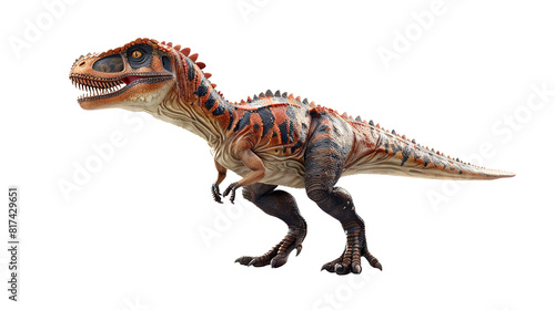 tyrannosaurus dinosaur in the desert 3d render