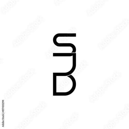 sjd initial letter monogram logo design photo