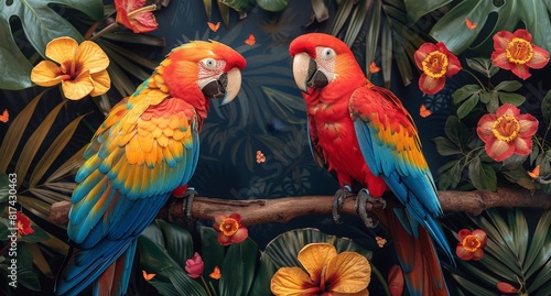 Exotic colorful background ...