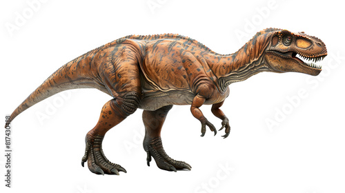 tyrannosaurus dinosaur in the desert 3d render