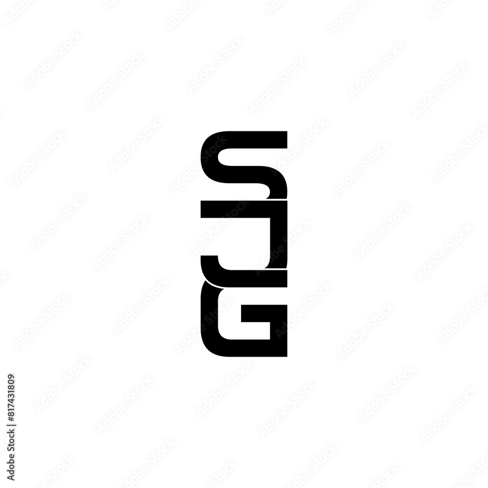 sjg initial letter monogram logo design sjg initial letter monogram logo design
