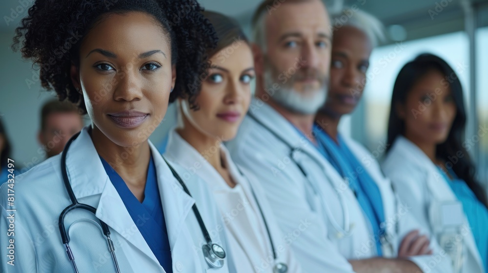 Diverse medical team of dedicated professionals providing quality care Diverse medical team of dedicated professionals providing quality care