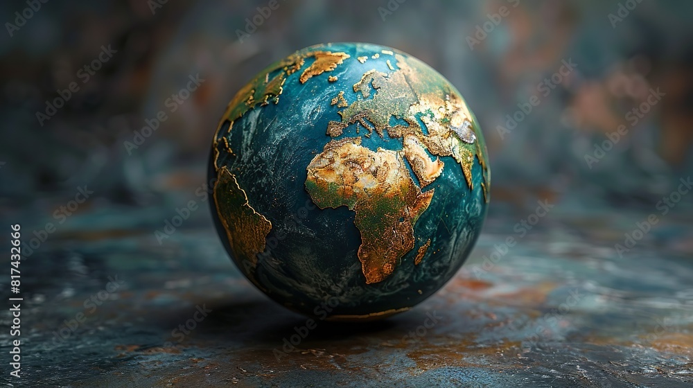 Realistic portrayal of Earth with illuminated landmasses, emphasizing the interconnectedness of global ecosystems and the importance of environmental sustainability Realistic portrayal of Earth with illuminated landmasses, emphasizing the interconnectedness of global ecosystems and the importance of environmental sustainability