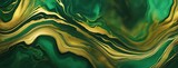 Background green gold abstract texture marble pattern liquid ink paint. Dark background green gold luxury stone wallpaper golden watercolor foil agate black art design emerald color fluid water moder	