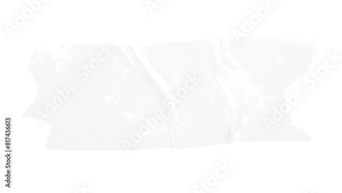 Crumpled glue plastic tape piece