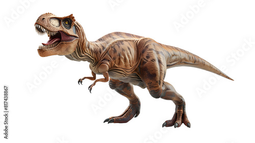tyrannosaurus dinosaur in the desert 3d render