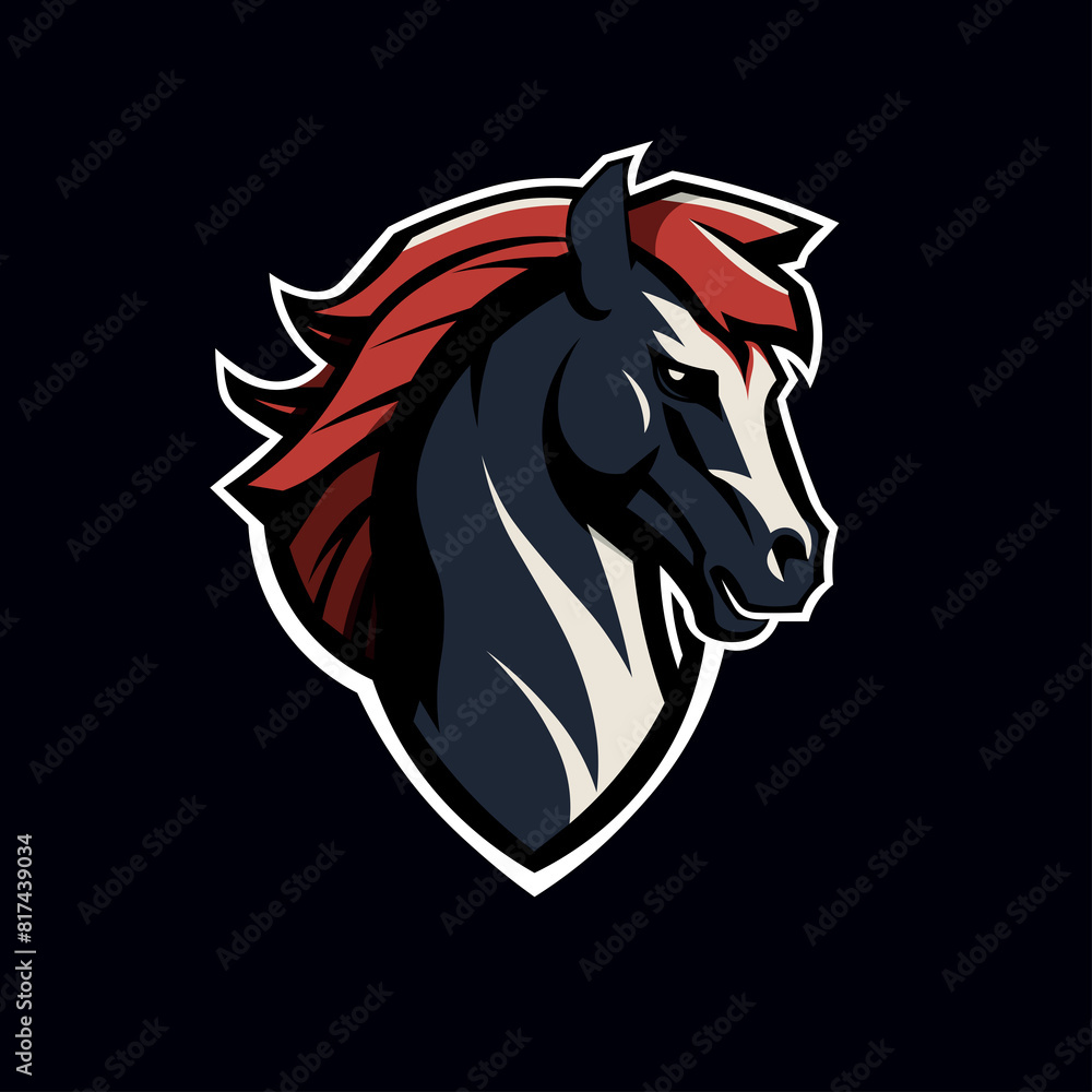 Majestätisches Pferd-Logo-Design Majestätisches Pferd-Logo-Design