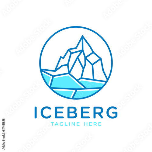 polar iceberg outline logo