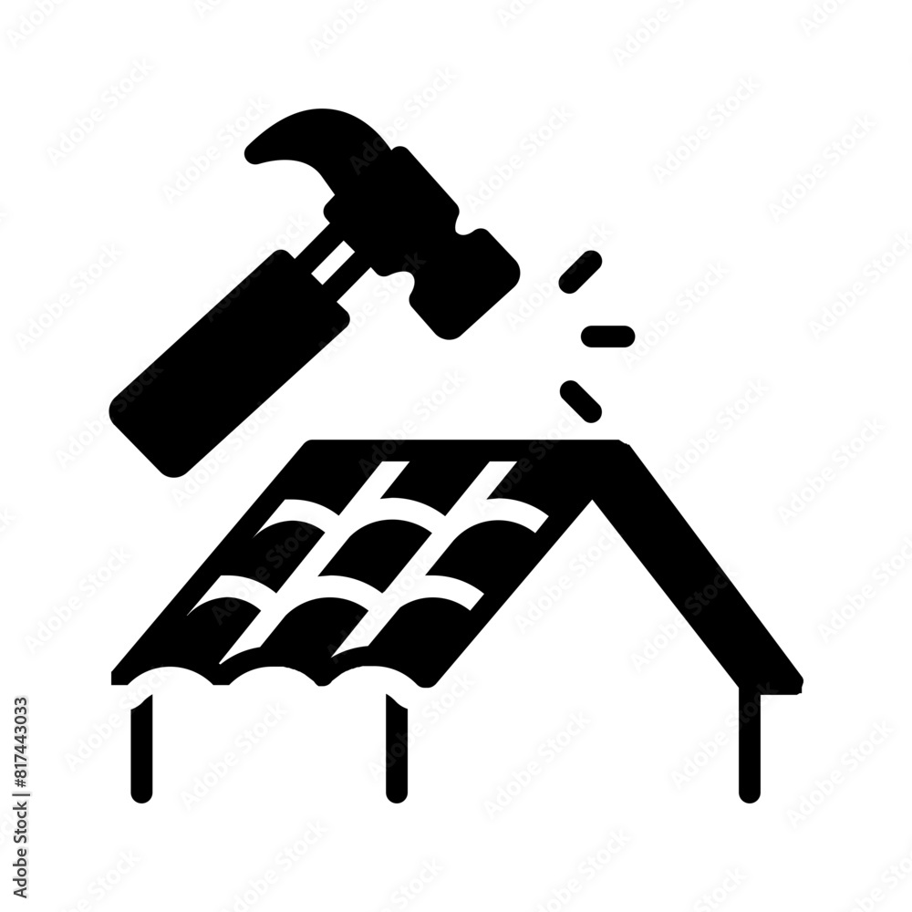 Vector solid black icon for Renovation Vector solid black icon for Renovation