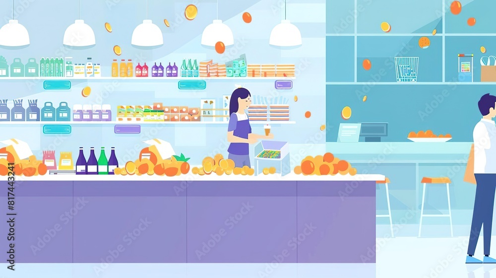 A grocery store is a retail store that sells a variety of food, beverages, and household products A grocery store is a retail store that sells a variety of food, beverages, and household products