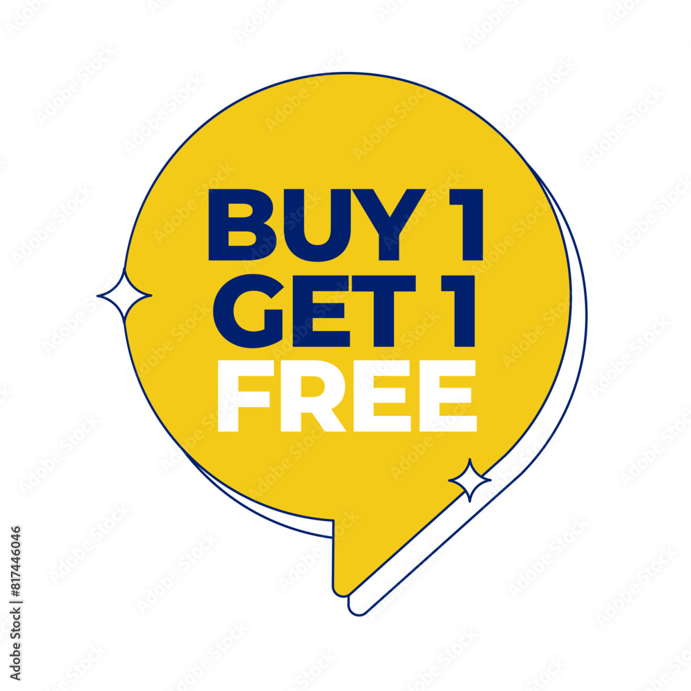 Buy 1 Get 1 Fee Label Vector Template Design Illustration Buy 1 Get 1 Fee Label Vector Template Design Illustration