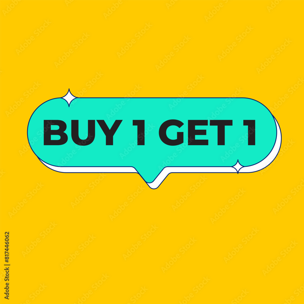 Buy 1 Get 1 Fee Label Vector Template Design Illustration Buy 1 Get 1 Fee Label Vector Template Design Illustration