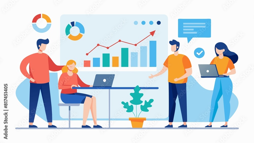 Business partners collaborate on financial analysis, leveraging data to make informed investment decisions. Business partners collaborate on financial analysis, leveraging data to make informed investment decisions.