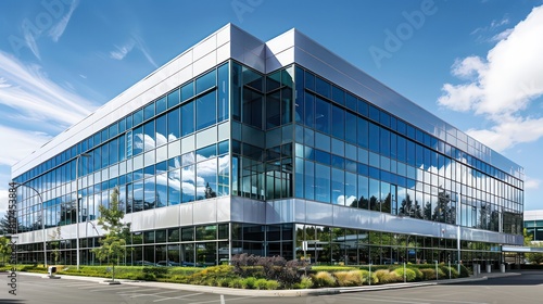 business building  corporate headquarters with Modern Architecture  