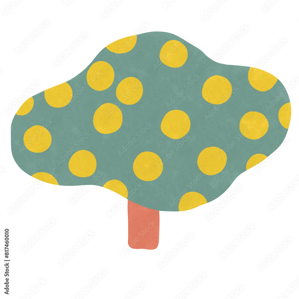 Abstract Tree With Dot Pattern Abstract Tree With Dot Pattern