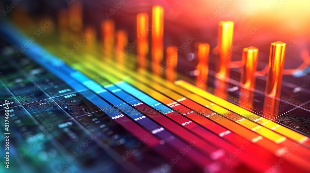 Abstract equalizer. Multicolor digital sound wave. HUD futuristic interface. Abstract equalizer. Multicolor digital sound wave. HUD futuristic interface.
