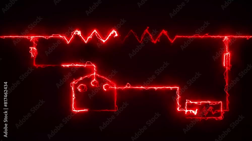 Icon of an ammeter line. Electric circuit, switch, socket, voltage meter, high voltage, wires, electricity. Vector symbol with a colorful, line style. Icon of an ammeter line. Electric circuit, switch, socket, voltage meter, high voltage, wires, electricity. Vector symbol with a colorful, line style.