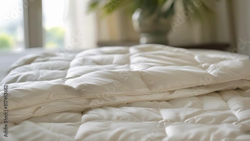 A plush downfilled duvet expertly crafted with a quilted pattern and sumptuously soft silk covers.