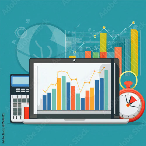 Graph Accounting Marketing or Report Chart