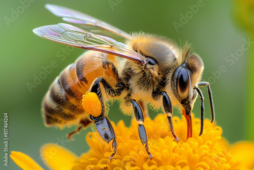 high-resolution close-up photos of the entire bee
