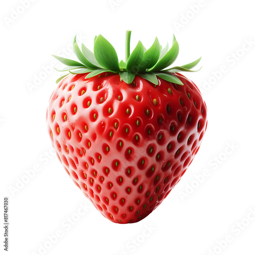 a strawberry fruit  transparent background  png file