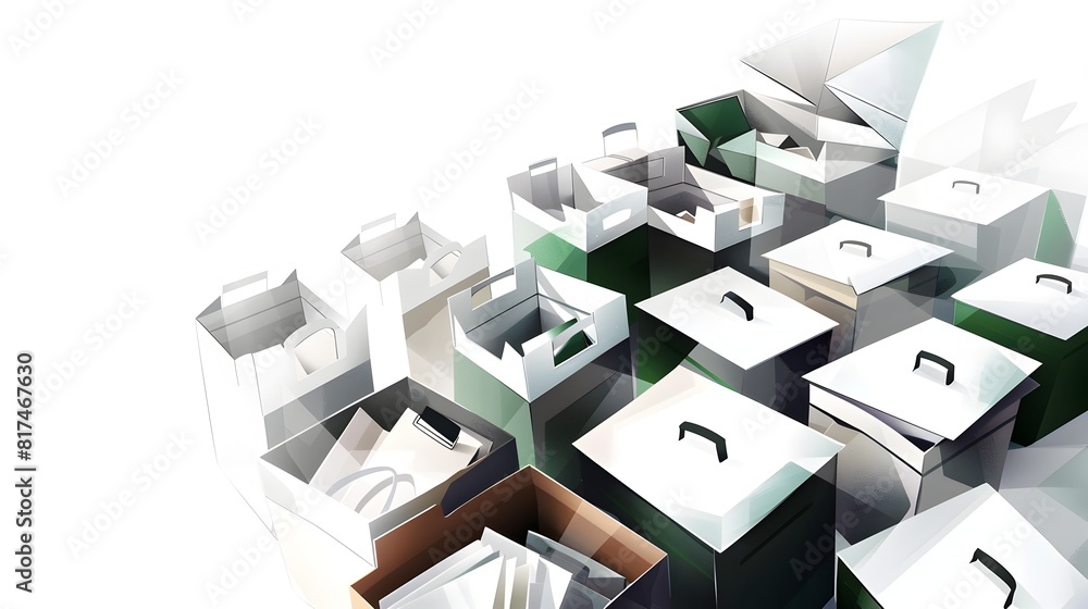 Minimalist Geometric Cube Organizer for Modern Home and Office Decor