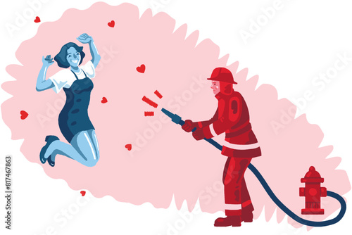 Put out a fire with love
