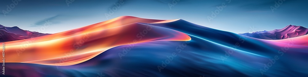 A sleek abstract design in mainly blue and black with orange highlights. A sleek abstract design in mainly blue and black with orange highlights.