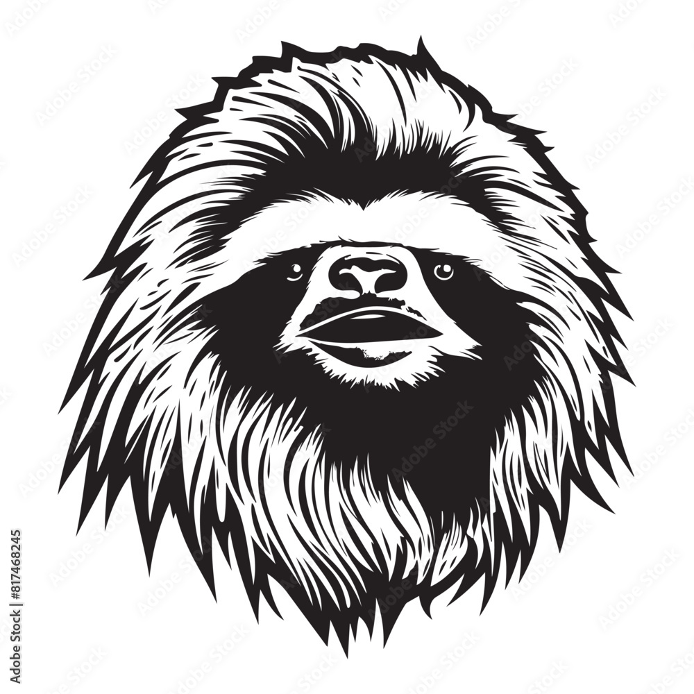 Sloth Fury Iconic Angry Sloth Logo for Apparel