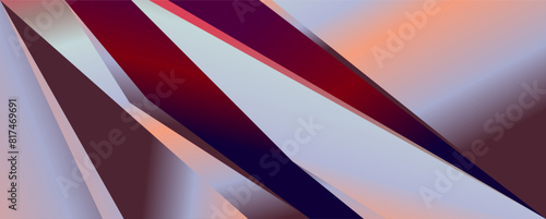 Wallpaper Mural Abstract Geometric black, red, and metallic background for technology and science design Torontodigital.ca