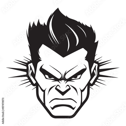 Ultimate Uproar Angry Superhuman Illustration for Trendy Apparel