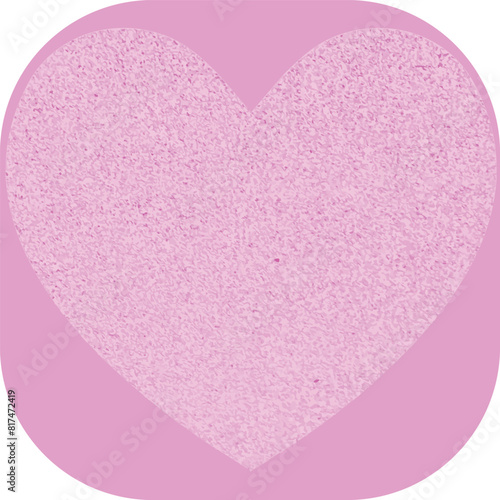 Texturixed heart in apink background