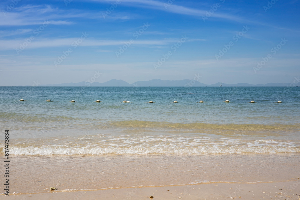 The sea during clear weather on the Andaman coast, Thailand. The sea during clear weather on the Andaman coast, Thailand.