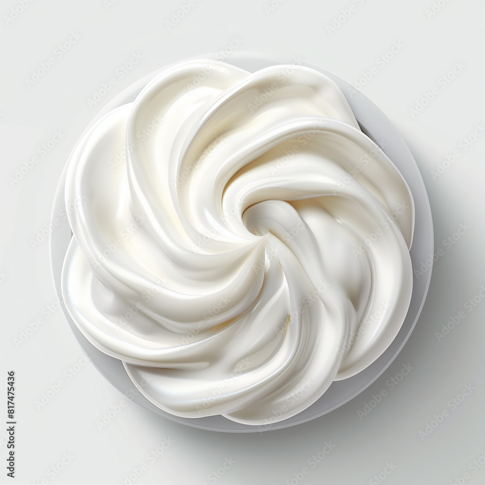 Cream isolated on white background. Cream isolated on white background.